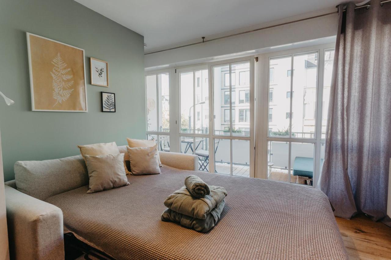 Traber Apartments Im Herzen Leipzigs Balkon Parkplatz מראה חיצוני תמונה